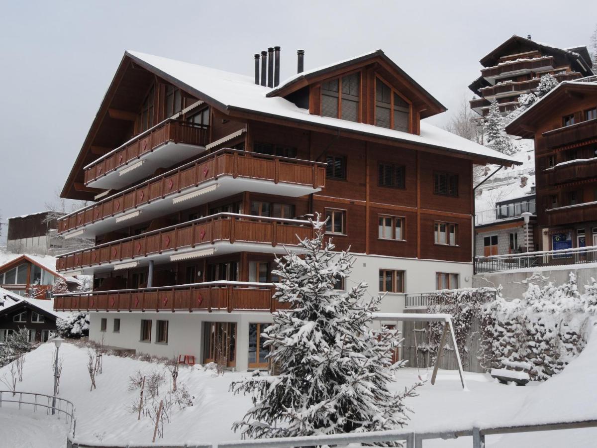 Chalet Bella Vista 3 Apartment Wengen Bagian luar foto